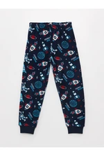 LC Waikiki Boys' Pajamas Bottom with Elastic Waist Patterned Fleece