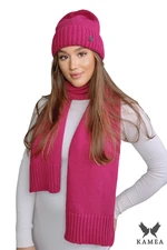 Dámský set Kamea Kamea_Set_Hat&Scarf_K.22.254.30_Fuchsia