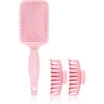 Brushworks Paddle Brush and Claw Clips sada (na vlasy)