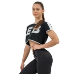 Crop top tričko Nebbia GAME ON 610  Black  L