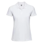 White Women's Polo Shirt 100% Russell Cotton