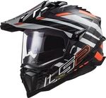 LS2 MX701 Explorer Carbon Edge Black/Fluo Orange S Bukósisak