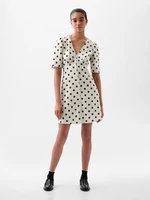 Creamy women's polka dot mini dress GAP