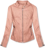 Basics Lederimitatjacke Rosa