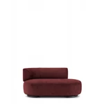 K-Wait Chaise lounge  Chenille levá područka cihlově červená Kartell