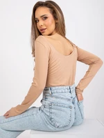 Beige blouse basic Toulouse