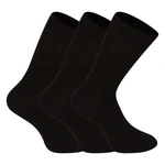 3PACK Nedeto high bamboo black socks