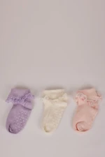 DEFACTO Baby Girl Seamless 3-Pack Cotton Long Socks