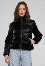 Women's Shark Skin Puffer Jacket Black