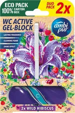 AMBIPUR WC Active gél-blok divoký ibištek 2 x 45 g