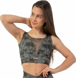 Nebbia ECO Camo Green Mesh Sports Bra "Breathe" Como Green S Sous-vêtements de sport