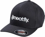 Meatfly Brand Flexfit Black S/M Czapka z daszkiem