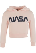 Dětská NASA Cropped Hoody růžová