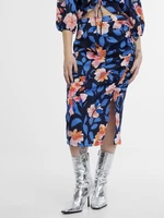 Orsay Pink and Blue Women's Floral Skirt - Women