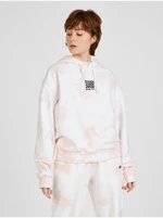 Pink and Cream Women Patterned Hoodie VANS - Women