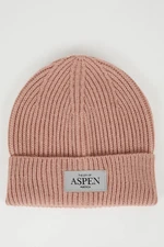 DEFACTO Women's City Themed Woven Labeled Beanie