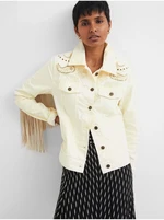 Desigual Santa Monica Cream Denim Jacket - Ladies