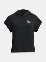 Under Armour Sweatshirt UA G Rival Try SS Cut Hdy-BLK - girls