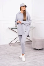 Set with sweatshirt in gray color