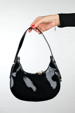 LuviShoes SUVA Black Patent Leather Women's Handbag