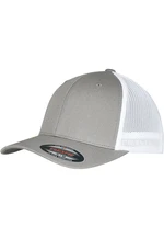 Flexfit Trucker Recycled Mesh šedá/bílá