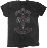 Guns N' Roses Tricou Monochrome Cross Unisex Dip-Dye on Black S