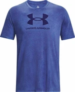 Under Armour Men's UA Wash Tonal Sportstyle Sonar Blue Medium Heather/Sonar Blue S Fitness tričko