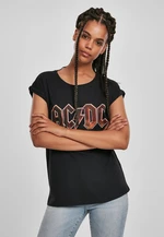 Women's T-shirt with AC/DC voltage black