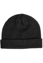 Short knit beanie black