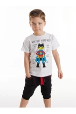 Denokids Need Hero Boy T-shirt Capri Shorts Set