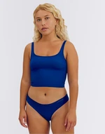 Organic Basics Naked Rib Thong Vibrant Blue S