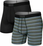 SAXX Quest 2-Pack Boxer Brief Sunrise Stripe/Black II S Ropa interior deportiva