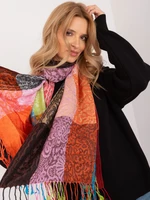 Women's scarf with colorful patterns