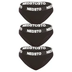 3PACK women's panties Nedeto black