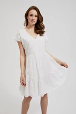 Women's romantic dress MOODO - white