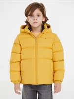 Yellow Tommy Hilfiger Quilted Winter Jacket for Boys
