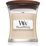 Woodwick Vanilla Bean vonná svíčka s dřevěným knotem 85 g