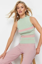 Trendyol Mint Crew Neck Knitwear Blouse