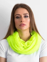 Fluo yellow scarf with stones