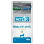 VET LIFE Natural Hypo Fish & Potato granule pro psy, Hmotnost balení: 12 kg