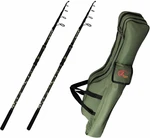 ZFISH Combo 2x Kingstone Telecarp + Case Lansetă 3,6 m 3,5 lb 5 părți