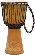 Terre Beginner Carved 50 cm Natural/Carved 9" Djembe