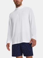 Under Armour Tričko UA SEAMLESS STRIDE 1/4 ZIP-WHT - Pánské