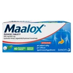 MAALOX 40 žuvacích tabliet