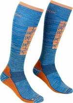 Ortovox Ski Compression Long M Safety Blue 39-41 Șosete schi