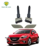 For Mazda 3 Axela BM 2013 2014 2015 2016 2017 Front Headlight Head Lamp Water Spayer Nozzle Clenaing Jet Cap BHT45182X BHT45182Y