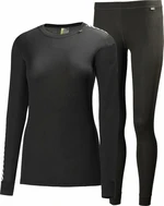 Helly Hansen Women's HH Comfort Lightweight Set Black XS Sous-vêtements thermiques