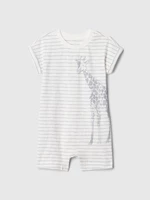 White-and-gray boys' striped jumpsuit GAP
