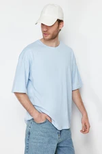 Trendyol Light Blue Oversize/Wide Cut 100% T-Shirt