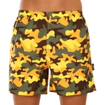 Khaki-Yellow Men's Patterned Shorts Styx Camouflage